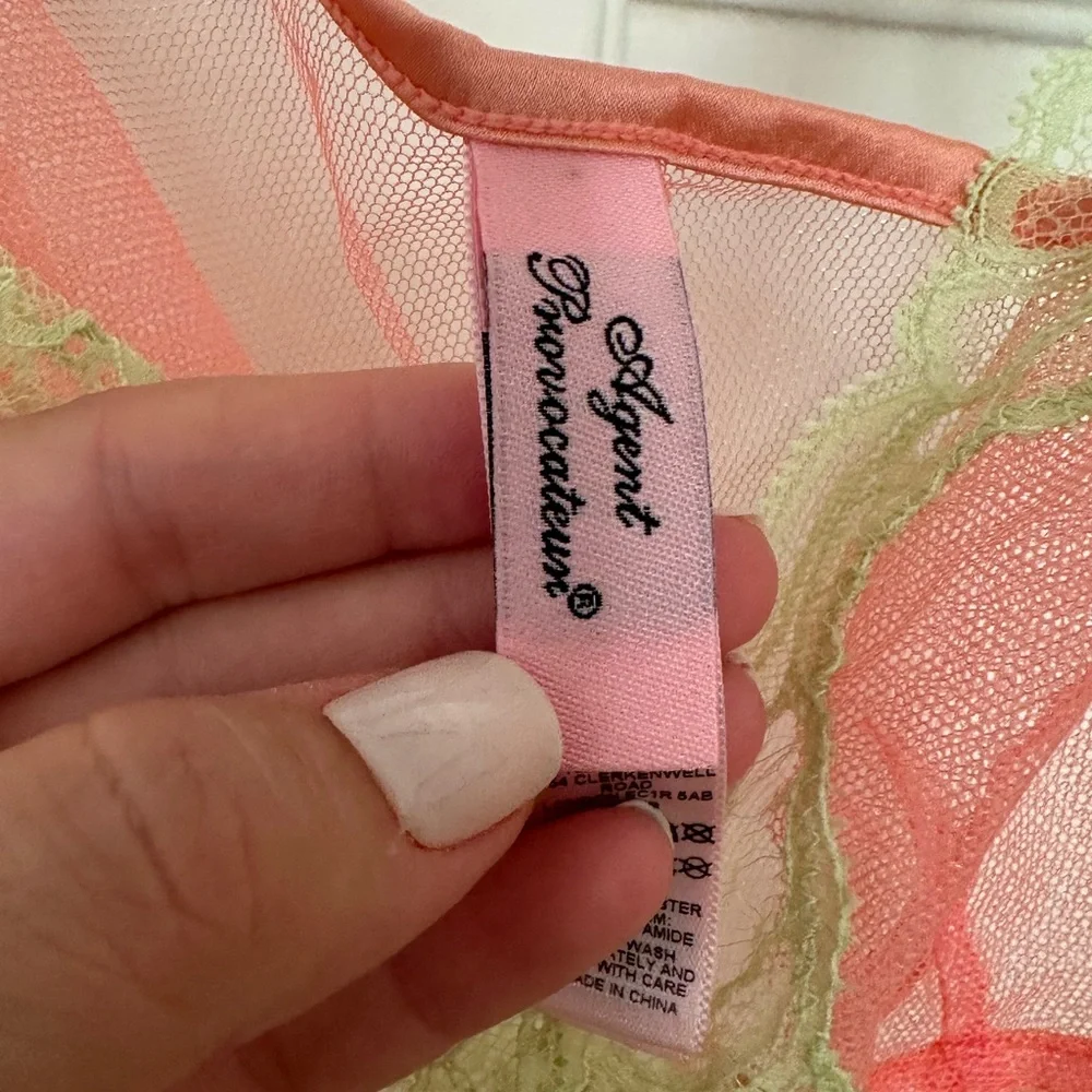 Agent Provocateur Heidi Bralette melon mint size small